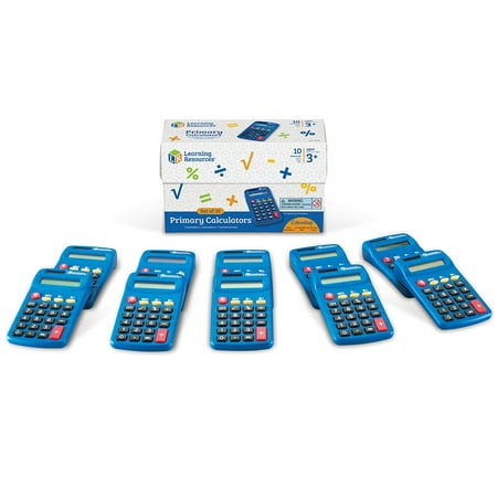Learning Resources Primary Calculator, Set of 10, Ages