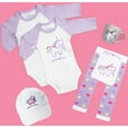 thumbnail image 6 of Unicorn - 12-24 Months 3/4 Length Purple Sleeve Onesie, 6 of 8