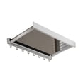 thumbnail image 4 of Lipstore Foldable Drying Rack Towel Holders Invisible Drying Rack Metal Bathrobes Rack Shower Shelves Bath Towel Rack for Shoes Clothes White, 4 of 8