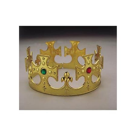 Plastic Jeweled Crown Adult Halloween Accessory