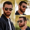 thumbnail image 3 of Gafas de sol WearMe Pro WMP Polarized Aviator Square para hombre, 3 of 9