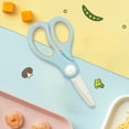 thumbnail image 3 of Yatlte Ceramic Scissors - BPA-Free Safety Baby Food Shears with Blade Cover & Travel Case, Portable Toddler/Kitchen Scissors 15cm, Easy Clean (5.9"), 3 of 5