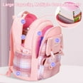 thumbnail image 2 of KIVDIT School Backpack for Girls,Fashion Large Capacity Bookbag for Kids Teens,Waterproof Girls School Bag,Pink, 2 of 8