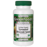Swanson Certified Organic Sprouted Broccoli Seed 500 mg 60 Veg Caps