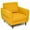 Yellow, variant on Resenkos Modern Upholstered Accent Chair Single Sofa Armchair, Fabric Lazy Chair Large Accent Chair, Upholstered Armchair for Living Room, Bedroom, Dorm,Navy