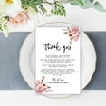 thumbnail image 2 of Koyal Wholesale Cinnamon Rose Florals Wedding Thank You Place Setting Cards for Table Reception, Dinner Plates, 56-Pack, 2 of 5