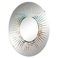 thumbnail image 2 of Designart "Winter Charm of the Ocean" Ocean Starburst Round Wall Mirror - Coastal Oval Printed Decorative Mirror - Multiple Color Options, 2 of 5