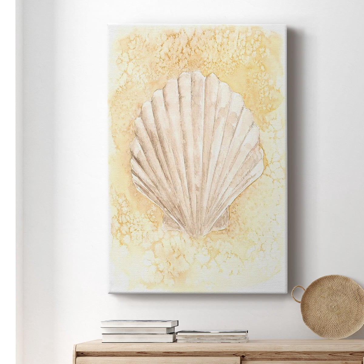 Salty Seashell II Premium Gallery Wrapped Canvas - Ready to Hang