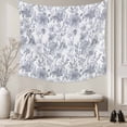 thumbnail image 5 of Watercolor Grey Floral Tapestry for Bedroom Wall Hanging Tapestry, Gray Ombre Botanical Summer Ceiling Backdrop Tapestries Poster Blanket Wall Decor for Teens Room Living Room Dorm 59" x 79", 5 of 8