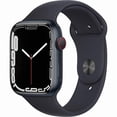 thumbnail image 1 of Restored Apple Watch Series 7 (GPS+Cellular, 41mm) - Midnight - Aluminum Case - Midnight Sport Band (Refurbished), 1 of 4