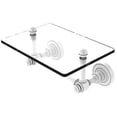 thumbnail image 1 of Allied Brass Dottingham Collection Two Post Toilet Tissue Holder with Glass Shelf - DT-GLT-24-WHM, 1 of 1