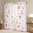 thumbnail image 2 of jejeloiu Cartoon Ballet Shoe Black Out Curtains,Cute Kawaii Bowknot Pattern Curtains Pack of 2 (42x63 Each) For Kids, 2 of 6