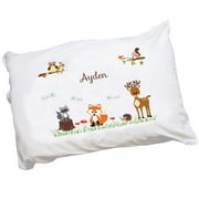 Personalized Coral Forest Animals Pillowcase