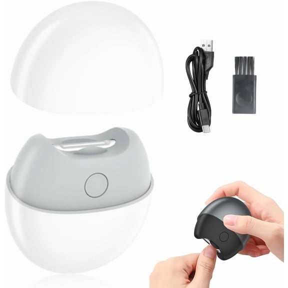 3 in 1 Automatic Electric Nail Clipper, 2026 New Electric Nail Clipper, Automatic Nail Trimmer with Light and Nail Scraps Storage, Electric Toenail Clippers for Seniors Adults (White)