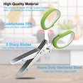 thumbnail image 4 of Herb Scissors Stainless Steel Multipurpose Kitchen Shear with 5 Blades and Cover, 4 of 7
