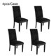 thumbnail image 4 of Yuarrent 2 unids/set exquisitas fundas para sillas de comedor artesanales-protección contra la suciedad para comedor de boda elástico Conjuntos de muebles de sala de estar Negro 4 piezas, 4 of 6