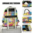 thumbnail image 3 of FORMRS Mini Backpack Purse for Women Travel Daypack Casual Shoulder Bag, Vibrant Dinosaur, 3 of 7