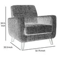 thumbnail image 2 of Rustic and Straightforward Accent Chair, Gray, 2 of 5