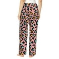 thumbnail image 3 of Uemuo Leopard Pattern Women's Wide Leg Palazzo Lounge Pants with Pockets Light Weight Loose Comfy Casual Pajama Pants-XX-Large, 3 of 9
