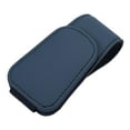 thumbnail image 3 of Soporte para gafas de coche de piel sintética con clip para gafas, accesorio para visera interior, color azul oscuro, 3 of 9