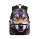 thumbnail image 1 of Fotbe Colorful Wolf Head A Mochila Ligera Casual para Laptop para Hombres y Mujeres, Mochila Impermeable de Uso Diario, Mochila para Universidad, 1 of 6