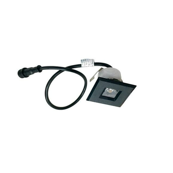 1 in. 3000K M1 LED Miniature Recessed Downlight with 2 Black & 2 White Plastic Trims