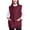 B1-red(19.7‘’w×27.6‘’h), variant on DOVACKA Unisex Smock Cobbler Apron with Side Ties & 3 Pockets, for Chef Kitchen Cleaning Hairstylist