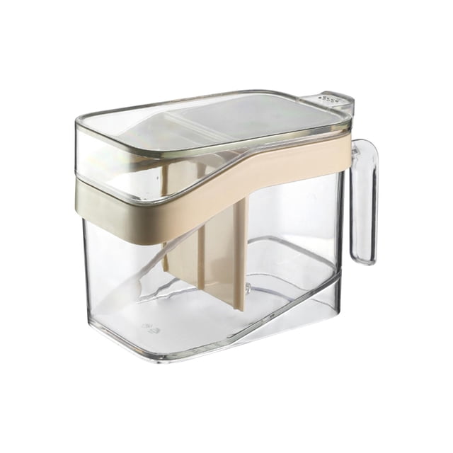 BAOPAI Household Automatic Dropping Seasoning Box with Integrated Partition Storage Transparent Visual Window and Insect Proof Sealing for Convenient Cooking