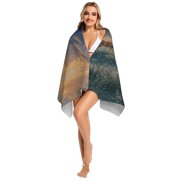 Deer Mountain Sunrise Landscape Microfiber Beach Towel Absorbent Compact Towels for Swimming Pool Beach Travel Things for Vacation Essentials Adult Gift,61.4×30.3Inch
