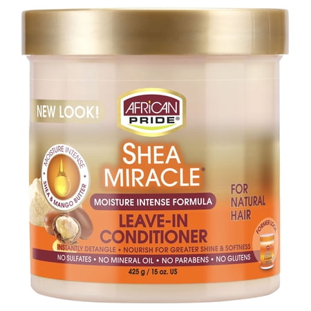 African Pride Shea Butter Miracle Leave in Hair Conditioner 15 Oz