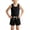 Black, variant on Boys Summer Outfits 2-Piece Cotton Racerback Tank Top & Shorts Kids Comfort Casual Set Yellow Size 8Y