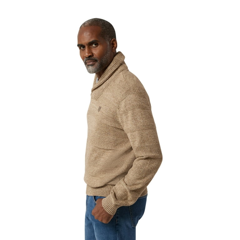 Men's sweater outlet with big collar