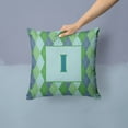 thumbnail image 2 of Monogram Letter Fabric Decorative Pillow, 2 of 4