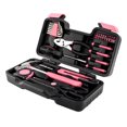 thumbnail image 5 of 39-Piece Pink Tool Kit for Home Repairs - Carbon Steel & Chrome Vanadium Tools with Hard Case | Meets ANSI Standards (Hammer, Pliers, Screwdrivers, Hex Keys, Tape Measure), 5 of 12