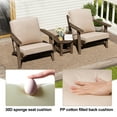 thumbnail image 5 of Pellebant Products Outdoor Deep Seat Cushion for Patio Furniture, 22" x 21", 3.5 Inch 30D Foam, Patio Chair Cushions with Waterproof, Fade-Resistant and Removable Covers, for Sofa, Couch, Beige, 5 of 7