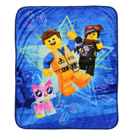 The LEGO Movie 2 Kids Silky Soft Throw, 40 x 50, Everyday Heroes, 1 Each