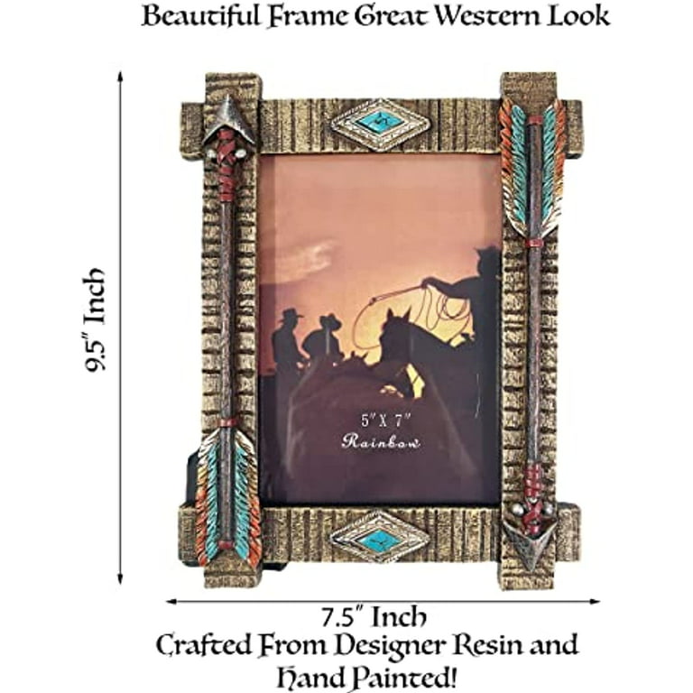 4x6 Western Picture Frames, Medium Width 3 inch Western Rustic Series