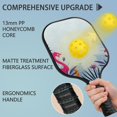 thumbnail image 2 of Pickleball Paddles Set Of 2, Fiberglass Surface, Tropical Jungle Print, 4 Balls & Bag, 2 of 5