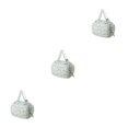 thumbnail image 2 of Justharion Sac de Courses de Voyage Pratique Réutilisable en Polyester pour Courses Fleur Bleue 3Set, 2 of 6