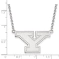 thumbnail image 2 of 925 Sterling Silver Rh-p LogoArt Youngstown State University Large Pendant With Necklac; for Adults and Teens; for Women and Men, 2 of 2