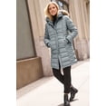 thumbnail image 4 of Ellos Women's Faux Fur Trim Puffer Coat, 4 of 6