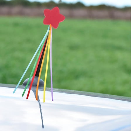 LOLIPPYY 2Pcs Red Car Antenna Topper with Unique Design Easy Installation Durable Automotive Accessory