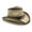 Rice brown, variant on lanema Wide Brimmed Straw Cowgirl Hat Western Cowboy Hat for Boy Man Adults Hat