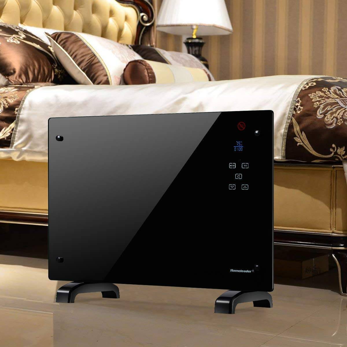 Homeleader Electric Panel Heater 1500 Watt Space Heater with Remote Control  and LED Touch Button - Walmart.com