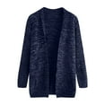 thumbnail image 2 of UTTOASFAY Men'S Long Sleeve Knit Pocket Cardigan Windbreaker Sweater Navy 8(L), 2 of 4