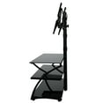 thumbnail image 3 of Better Home Products Rosa Swivel Mount Glass TV Stand for 60-inch TV in Black, 3 of 7