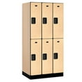 thumbnail image 6 of 12" Wide Double Tier Designer Wood Locker - 3 Wide - 6 Feet High - 21 Inches Deep - Gray, 6 of 7