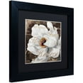 thumbnail image 2 of Trademark Fine Art "Fleurs Blanc III" Canvas Art by Color Bakery Black Matte, Black Frame, 2 of 4