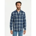 thumbnail image 3 of George Men's Double Pocket Flannel Shirt, 2 Pack, Sizes XS-3XLT, 3 of 8