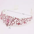 thumbnail image 4 of Didder Tiaras y coronas plateadas para mujer, coronas de tiara de cristal rosa para mujeres y niñas, corona elegante con peines, corona de princesa, tiara, coronas de cumpleaños para mujeres, novia, b, 4 of 4
